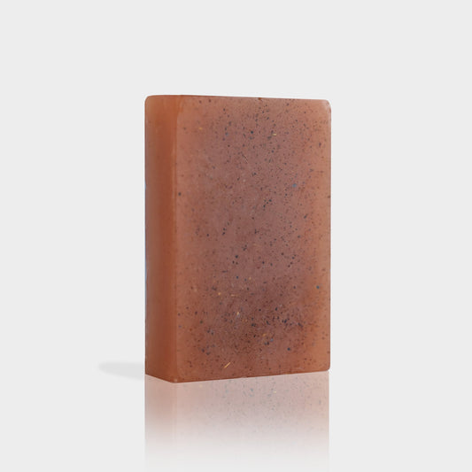 Photo du savon chébé de la marque Kalicosbio dans une boite - Un savon clarifiant aux argiles et chébé pour des cheveux propres et nourris en profondeur